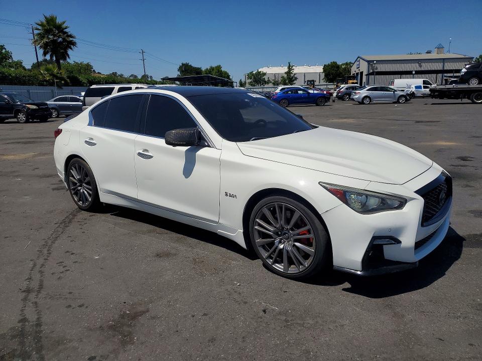 2018 Infiniti Q50 VIN JN1FV7AP1JM461303 COPART salvage auction — REAR END, CA - SALVAGE CERTIFICATE, sold $475 on 2026-07-21 (photo 4)