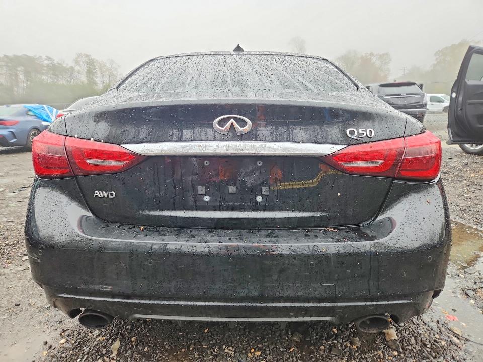 2018 Infiniti Q50 VIN JN1EV7AR1JM432056 COPART salvage auction — SIDE, Md - Cert Of Salvage > 75% Damage, sold $2,350 on 2026-07-24 (photo 6)