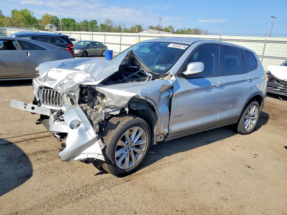 2014 BMW X3 VIN 5UXWX9C54E0D11876 COPART salvage auction — FRONT END, Pa - Certificate Of Salvage, sold $775 on 2026-07-07 (photo 1)