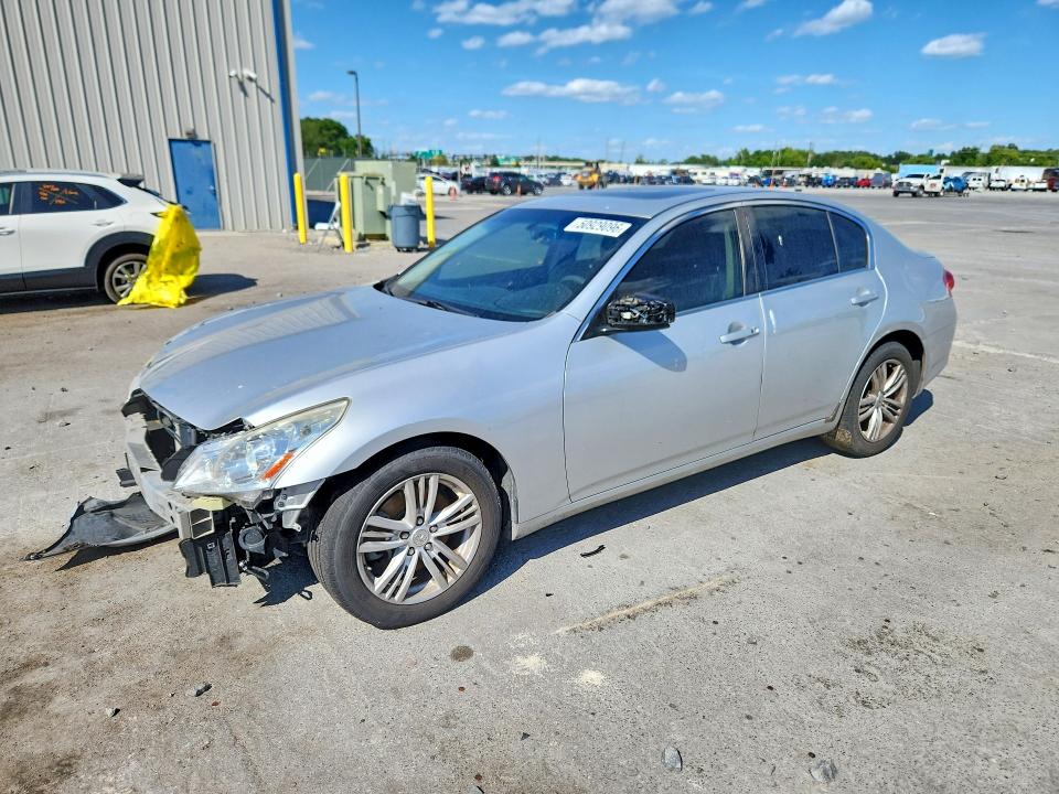 2012 Infiniti VIN JN1CV6AR1CM970311 COPART salvage auction — FRONT END, Fl - Cert Of Title Slvg Rebuildable, sold $350 on 2026-07-13 (photo 1)