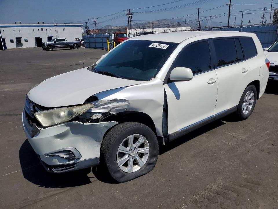 2011 Toyota Highlander VIN 5TDZA3EH9BS012913 COPART salvage auction — FRONT END, CA - SALVAGE CERTIFICATE, sold $2,150 on 2026-07-15 (photo 1)