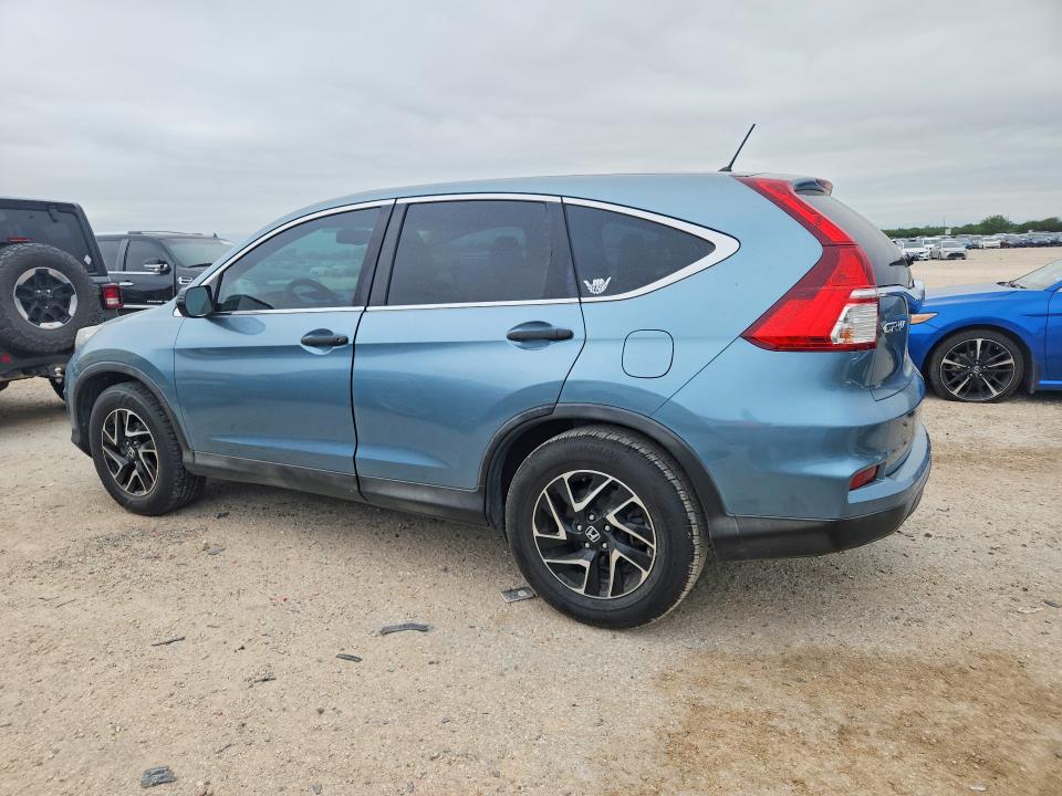 2016 Honda Cr-v VIN 2HKRM3H4XGH560027 COPART salvage auction — MINOR DENT/SCRATCHES, Tx - Salvage Vehicle Title, sold $5,400 on 2026-07-02 (photo 2)