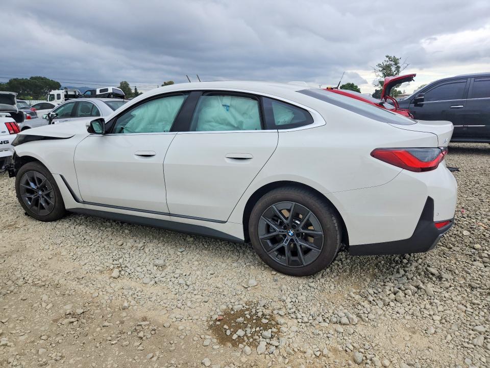 2025 BMW I4 VIN WBY23HD07SFU56603 COPART salvage auction — FRONT END, CA - SALVAGE CERTIFICATE, sold $11,800 on 2026-08-25 (photo 2)