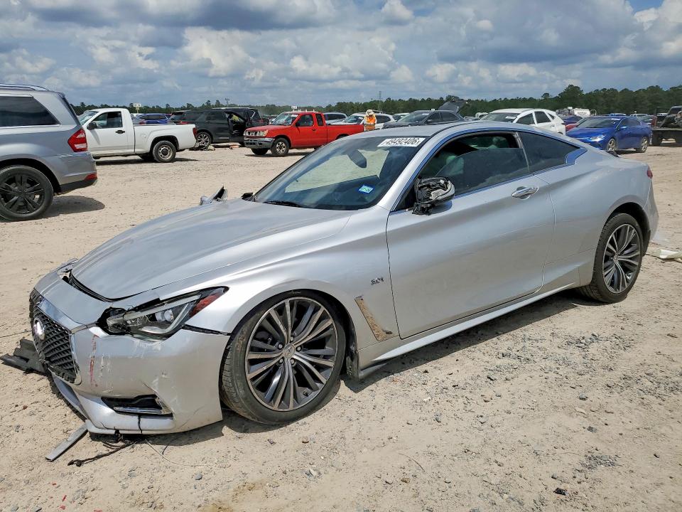 2017 Infiniti Q60 VIN JN1EV7EK3HM364446 COPART salvage auction — FRONT END, Tx - Salvage Vehicle Title, sold $2,400 on 2026-07-21 (photo 1)