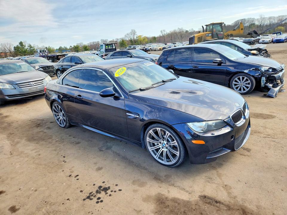 2008 BMW M3 VIN WBSWL93568PL89042 COPART salvage auction — FRONT END, CT - PARTS ONLY ABANDONMENT, sold $4,750 on 2026-07-10 (photo 4)