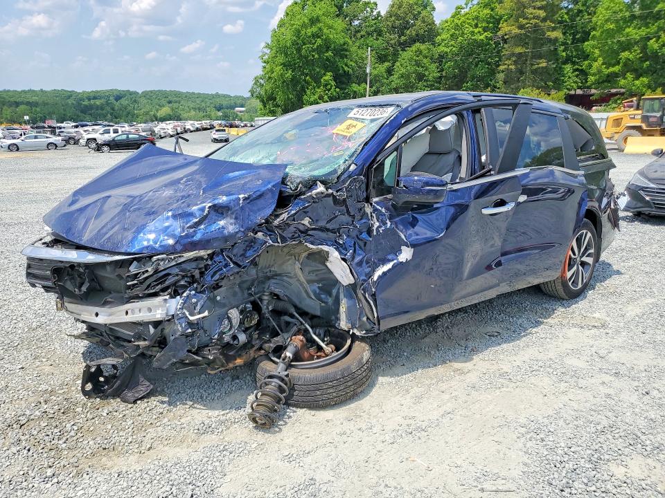 2024 Honda Odyssey VIN 5FNRL6H81RB010997 COPART salvage auction — SIDE, Nc - Salvage Certificate Of Title, sold $1,350 on 2026-07-09 (photo 1)