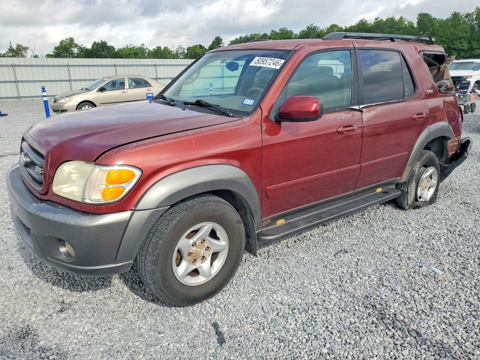 2003 Toyota Sequoia VIN 5TDZT34A63S192433 COPART salvage auction — REAR END, Tx - Salvage Vehicle Title, sold $875 on 2026-07-06 (photo 1)