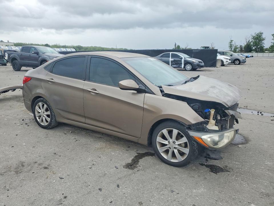2012 Hyundai Accent VIN KMHCU4AE6CU196473 COPART salvage auction — FRONT END, Fl - Cert Of Title Slvg Rebuildable, sold $525 on 2026-07-14 (photo 4)