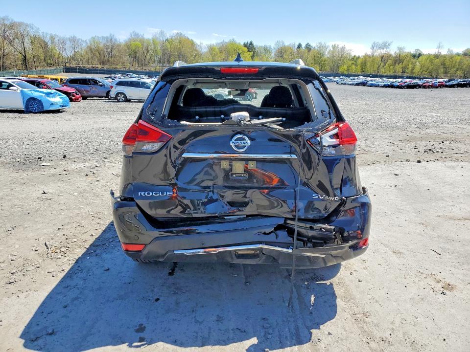 2020 Nissan Rogue VIN JN8AT2MVXLW143590 COPART salvage auction — REAR END, Pa - Certificate Of Salvage, sold $400 on 2026-07-29 (photo 6)