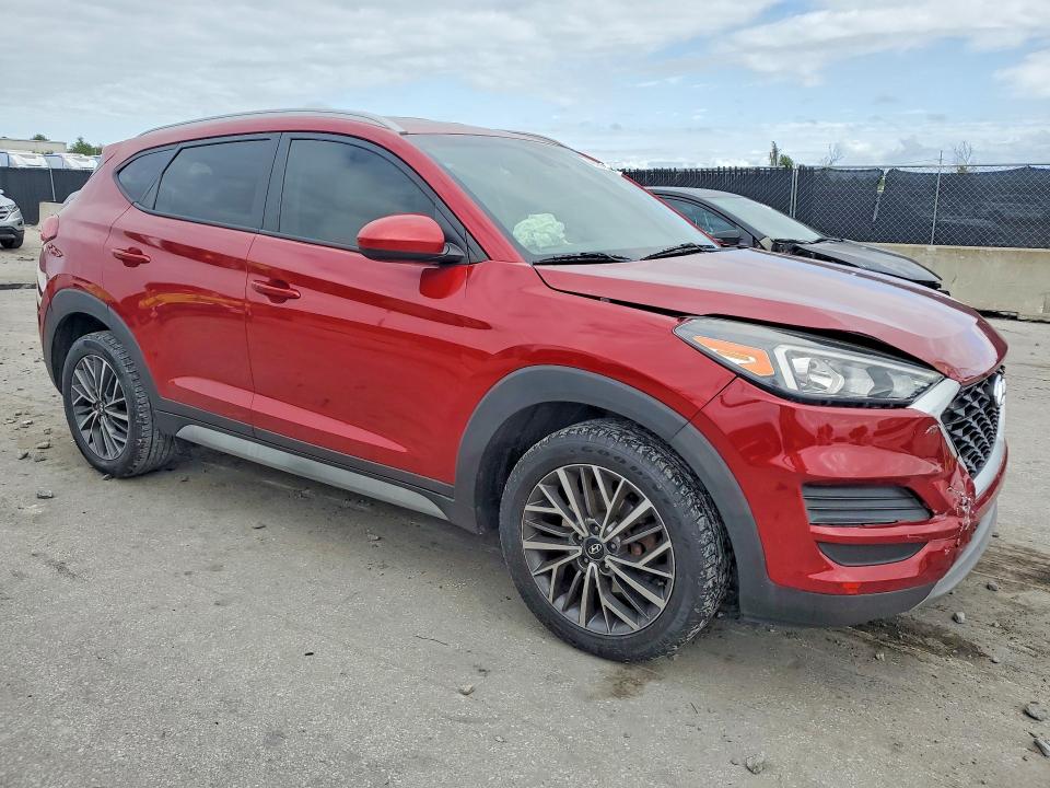2021 Hyundai Tucson VIN KM8J33AL1MU384144 COPART salvage auction — FRONT END, Fl - Cert Of Title Slvg Rebuildable, sold $4,250 on 2026-07-08 (photo 4)