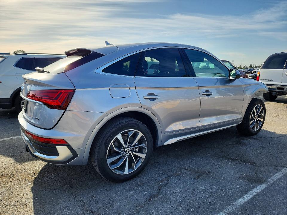 2022 Audi Q5 VIN WA15AAFY8N2127736 COPART salvage auction — FRONT END, Ca - Salvage Certificate, sold $15,300 on 2026-07-02 (photo 3)