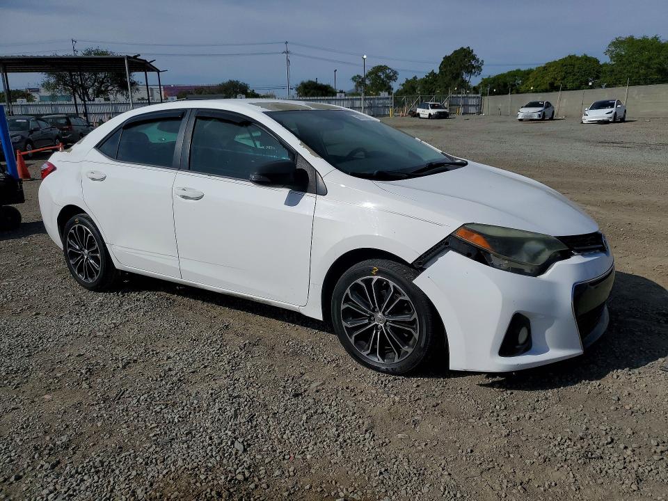 2014 Toyota Corolla VIN 5YFBURHE7EP112308 COPART salvage auction — FRONT END, Id - Salvage Certificate Of Title, sold $2,900 on 2026-07-31 (photo 4)