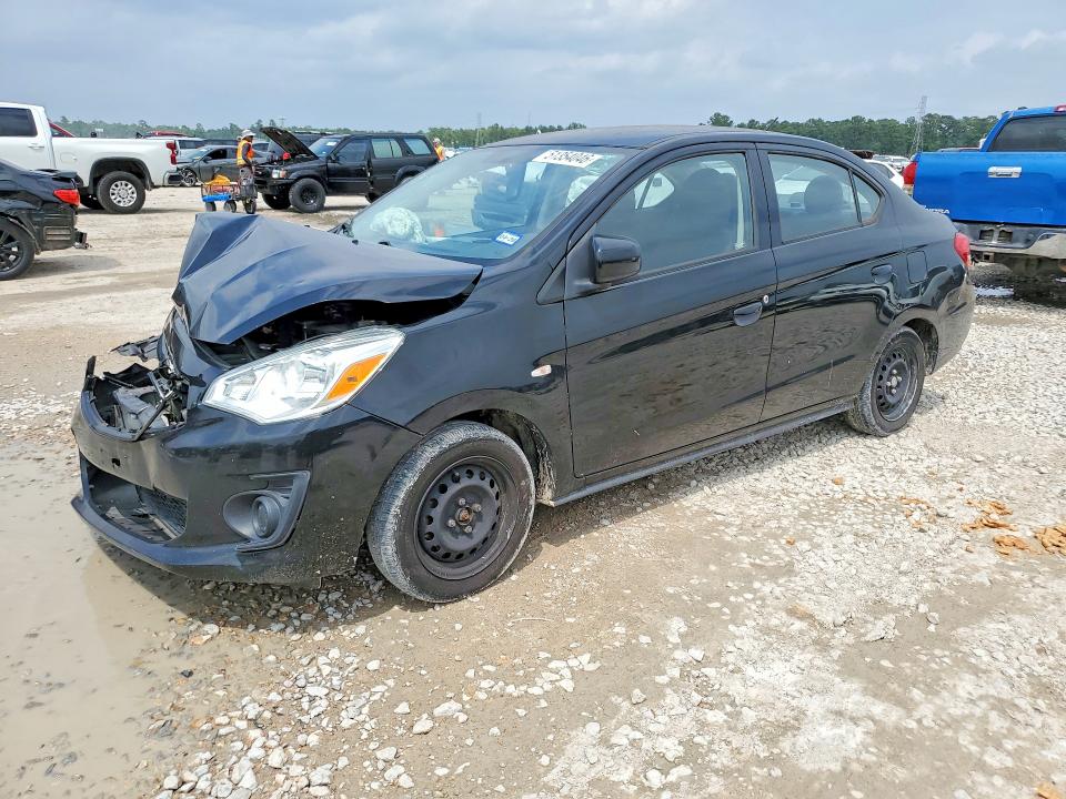 2020 Mitsubishi Mirage VIN ML32F3FJ5LHF11742 COPART salvage auction — FRONT END, Tx - Salvage Vehicle Title, sold $1,900 on 2026-07-21 (photo 1)