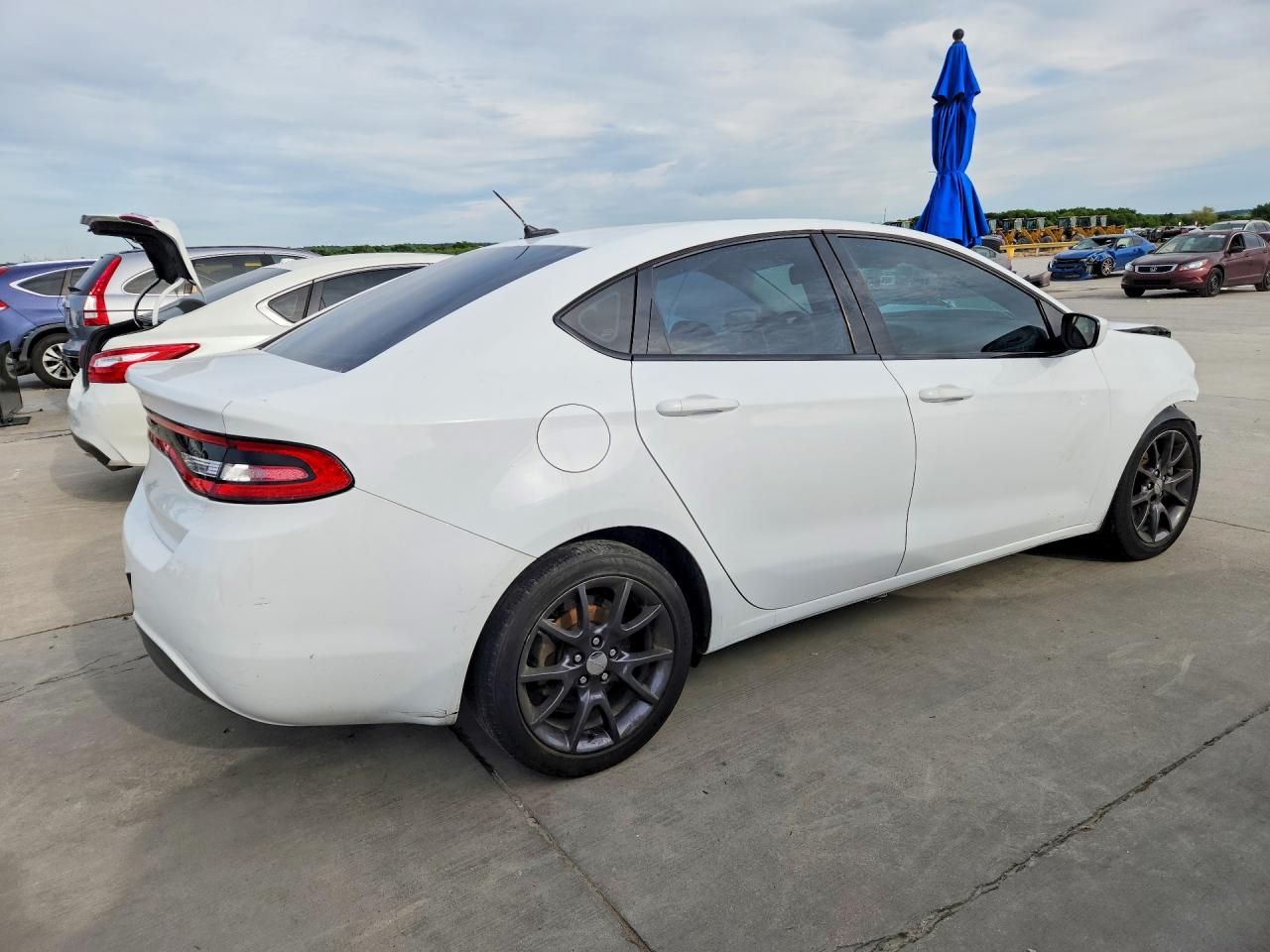 2016 Dodge Dart VIN 1C3CDFAAXGD661456 COPART salvage auction — Front End, TX - SALVAGE VEHICLE TITLE, sold $375 on 2026-07-09 (photo 3)
