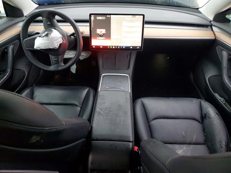 2021 Tesla Model 3 VIN 5YJ3E1EB2MF003181 COPART salvage auction — FRONT END, Tx - Salvage Vehicle Title, sold $7,000 on 2026-07-16 (photo 8)