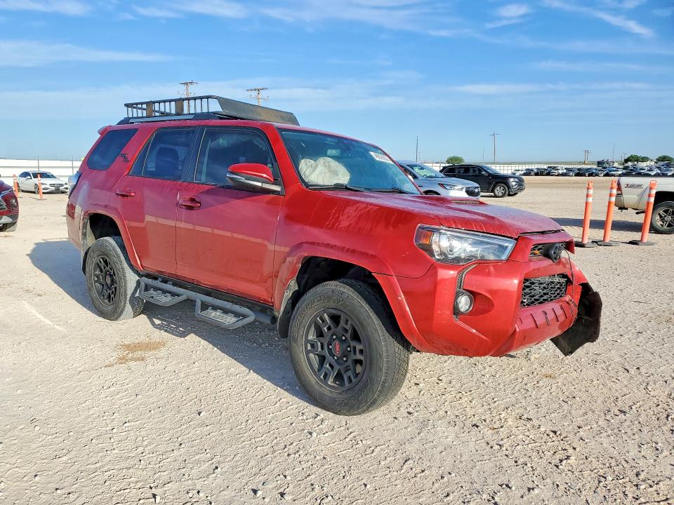 2018 Toyota 4runner VIN JTEBU5JR9J5555844 COPART salvage auction — FRONT END, Tx - Salvage Vehicle Title, sold $9,800 on 2026-07-22 (photo 4)