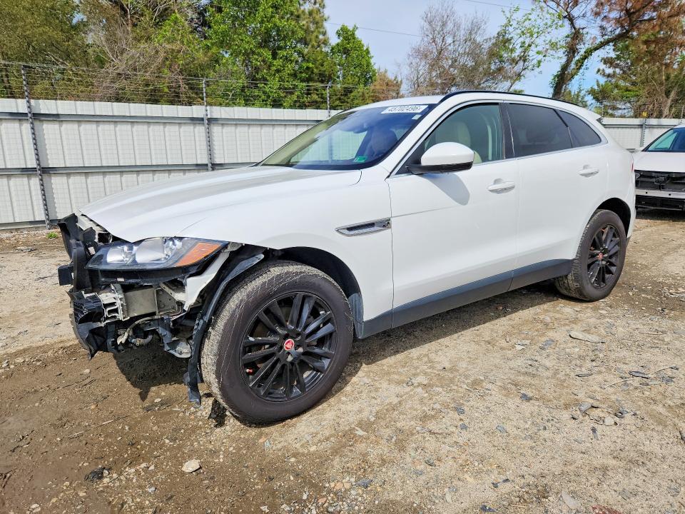 2018 Jaguar F-pace VIN SADCK2FX7JA267207 COPART salvage auction — FRONT END, VA - CERTIFICATE OF TITLE, sold $2,950 on 2026-07-14 (photo 1)