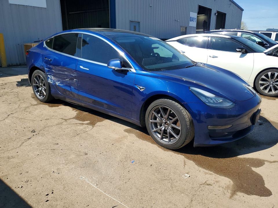 2020 Tesla Model 3 VIN 5YJ3E1EB1LF744369 COPART salvage auction — SIDE, Il - Salvage Certificate, sold $6,800 on 2026-07-07 (photo 4)