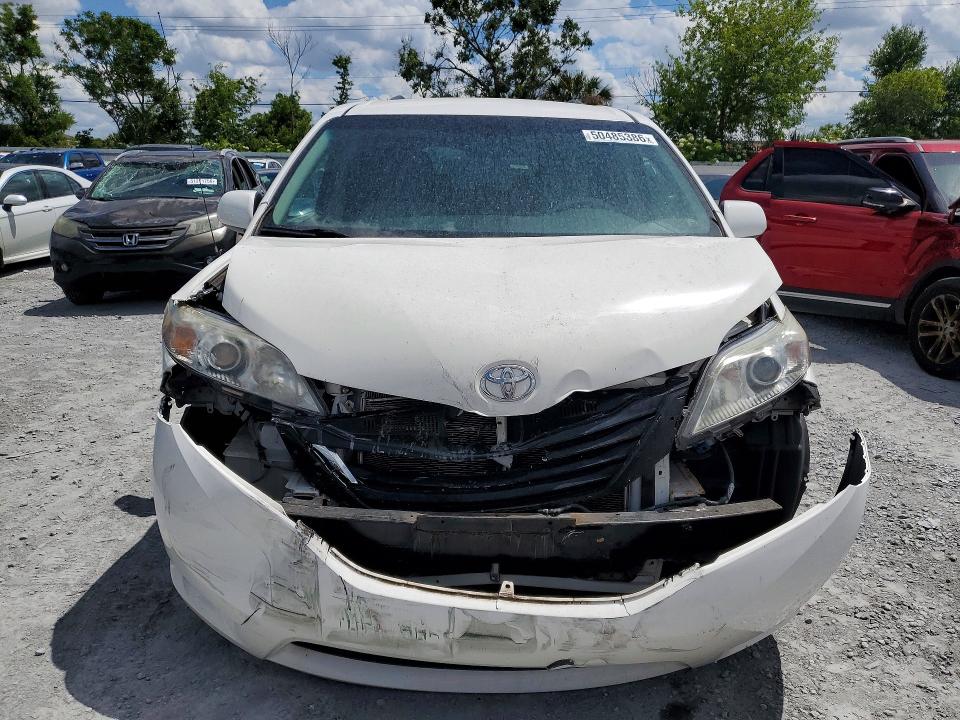 2014 Toyota Sienna VIN 5TDKK3DCXES410916 COPART salvage auction — FRONT END, Fl - Cert Of Title Slvg Rebuildable, sold $3,250 on 2026-07-07 (photo 5)