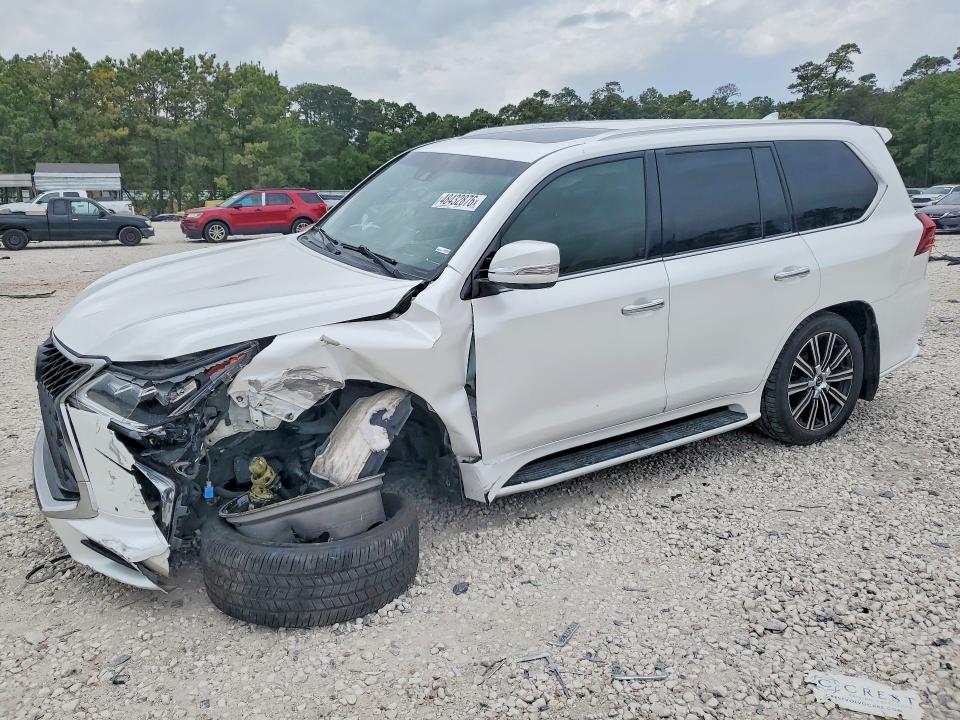 2020 Lexus Lx VIN JTJDY7AX6L4326376 COPART salvage auction — FRONT END, Tx - Certificate Of Title, sold $40,500 on 2026-07-07 (photo 1)