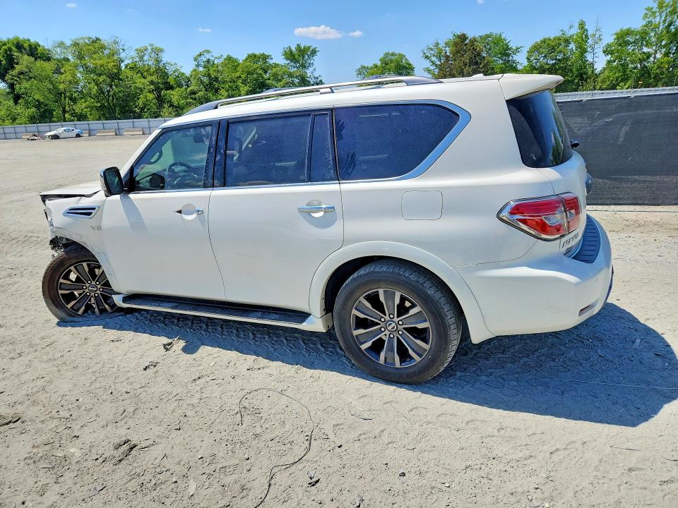 2020 Nissan Armada VIN JN8AY2NF5L9360309 COPART salvage auction — FRONT END, Sc - Cert Of Title-Salvage, sold $7,300 on 2026-07-13 (photo 2)