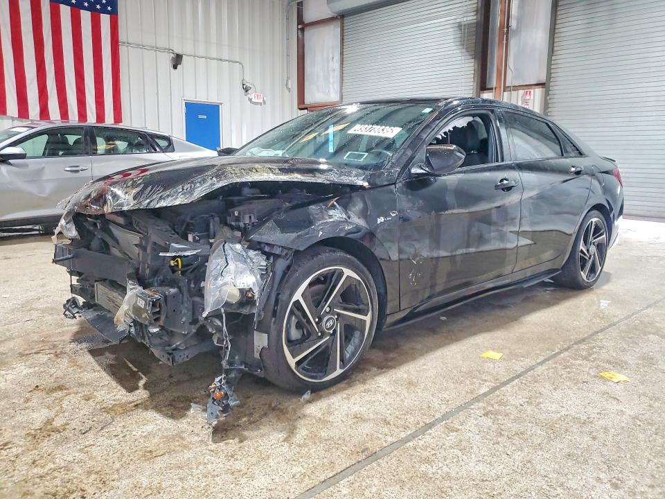 2023 Hyundai Elantra VIN KMHLR4AF1PU627625 COPART salvage auction — FRONT END, VA - CERTIFICATE OF TITLE, sold $2,250 on 2026-07-16 (photo 1)
