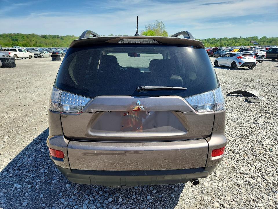 2012 Mitsubishi Outlander VIN JA4AS3AW7CU031921 COPART salvage auction — FRONT END, Il - Salvage Certificate, sold $975 on 2026-07-08 (photo 6)