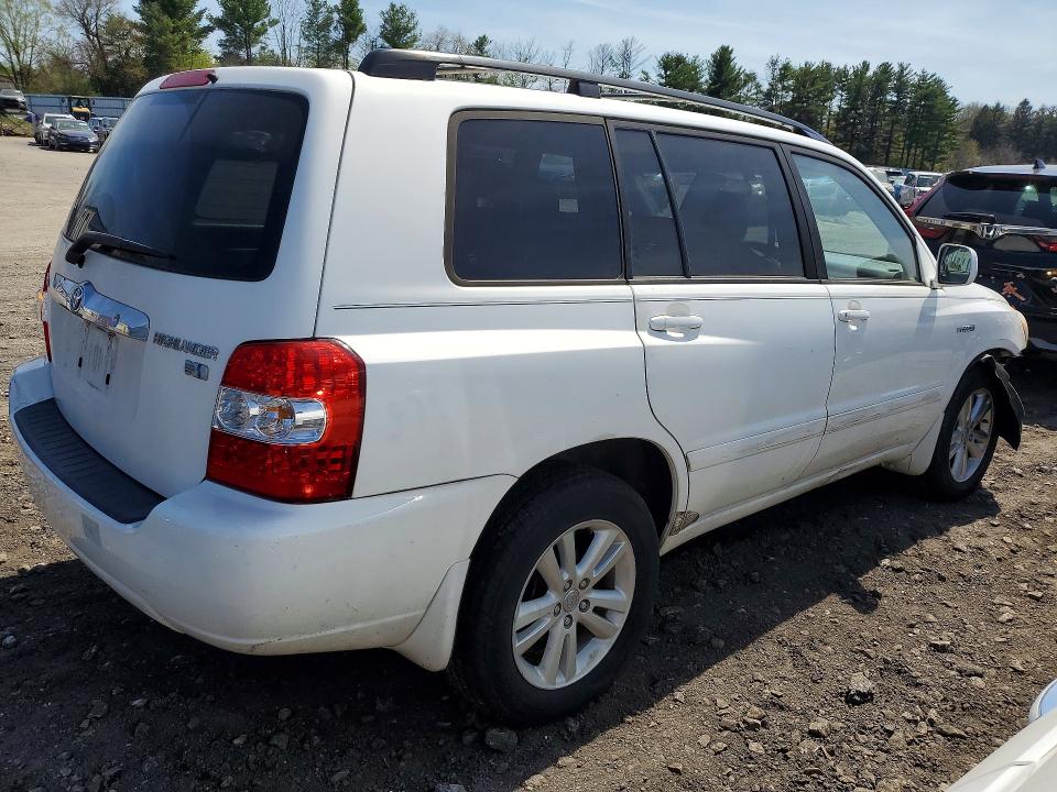 2006 Toyota Highlander VIN JTEDW21A360009301 COPART salvage auction — FRONT END, Md - Cert Of Salvage > 75% Damage, sold $950 on 2026-07-13 (photo 3)