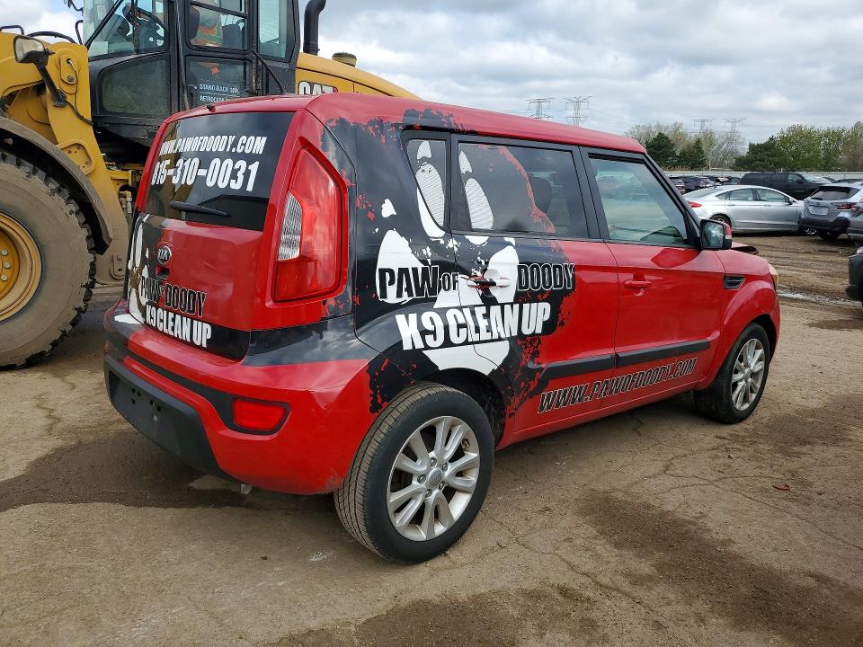 2013 Kia Soul VIN KNDJT2A60D7547972 COPART salvage auction — FRONT END, Il - Salvage Certificate, sold $425 on 2026-07-07 (photo 3)