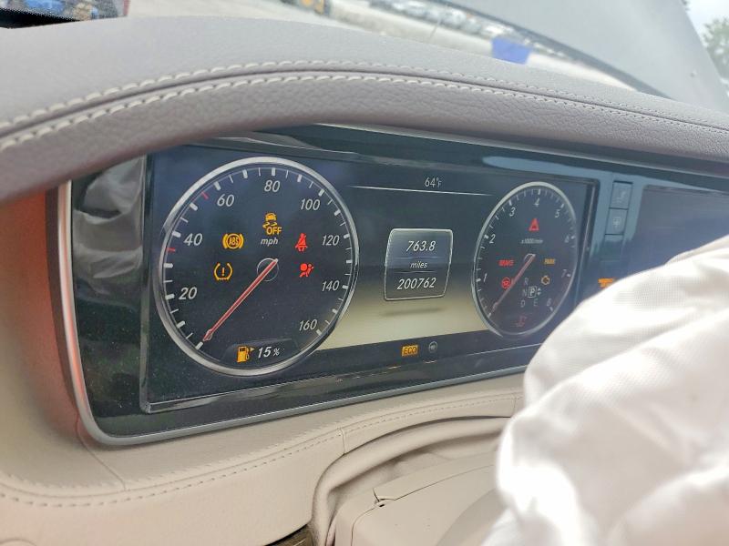 2014 Mercedes-benz S-klasse VIN WDDUG8FB6EA026842 COPART salvage auction — FRONT END, Nc - Salvage Certificate Of Title, sold $3,700 on 2026-07-24 (photo 9)
