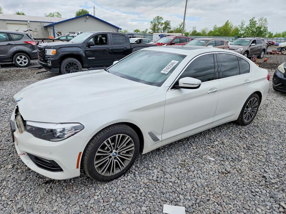 2018 BMW 5er VIN WBAJA7C59JWA71228 COPART salvage auction — FRONT END, Il - Salvage Certificate, sold $9,500 on 2026-07-06 (photo 1)