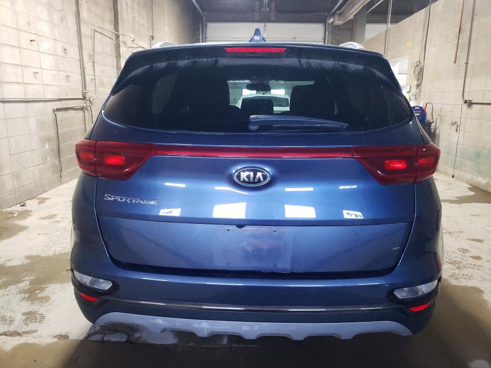2021 Kia Sportage VIN KNDP6CAC3M7905983 COPART salvage auction — VANDALISM, Mn - Cert Of Title-Salvage, sold $300 on 2026-07-30 (photo 6)