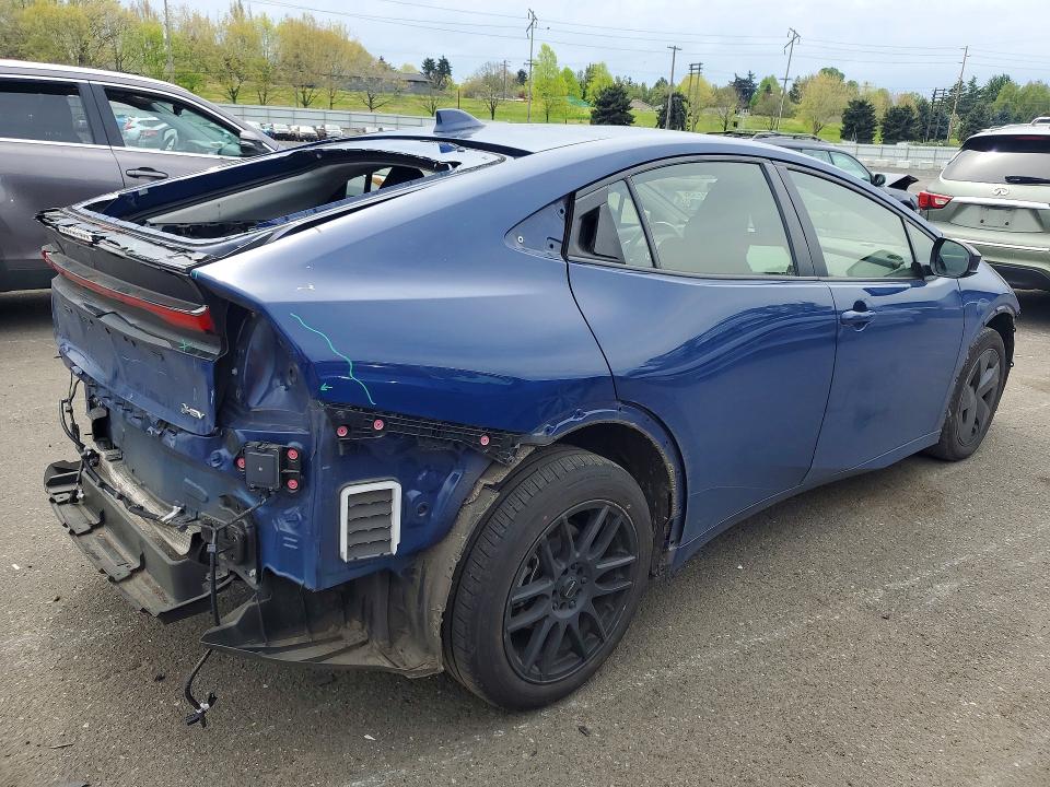 2023 Toyota Prius VIN JTDACAAU1P3002707 COPART salvage auction — FRONT END, Or - Lien Papers Salvage, sold $4,300 on 2026-07-27 (photo 3)
