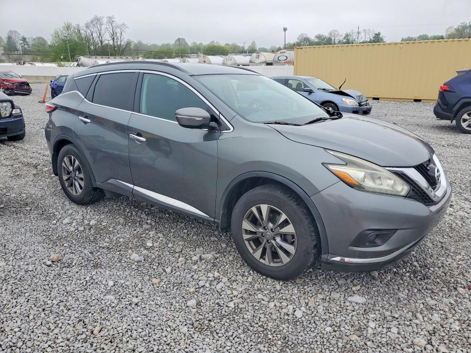 2015 Nissan Murano VIN 5N1AZ2MG9FN224114 COPART salvage auction — HAIL, Salvage Title, sold $575 on 2026-07-24 (photo 4)