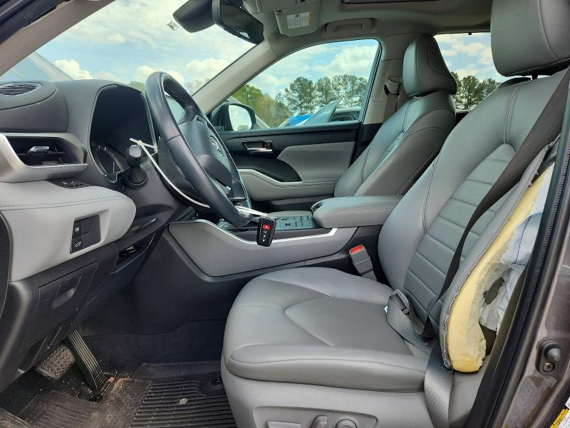 2022 Toyota Highlander VIN 5TDGZRBH5NS174095 COPART salvage auction — SIDE, Ga - Cert Of Title-Salvage, sold $17,600 on 2026-07-27 (photo 7)