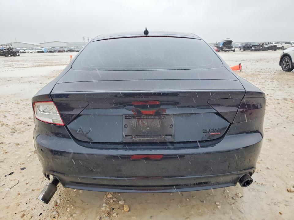 2013 Audi A7 VIN WAUYGAFC4DN052825 COPART salvage auction — REAR END, Tx - Salvage Vehicle Title, sold $600 on 2026-07-09 (photo 6)
