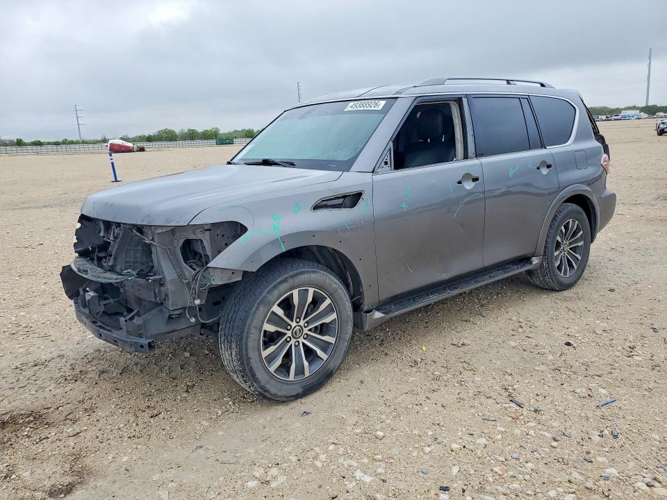 2017 Nissan Armada VIN JN8AY2NC6H9502700 COPART salvage auction — FRONT END, Tx - Salvage Vehicle Title, sold $1,050 on 2026-07-23 (photo 1)