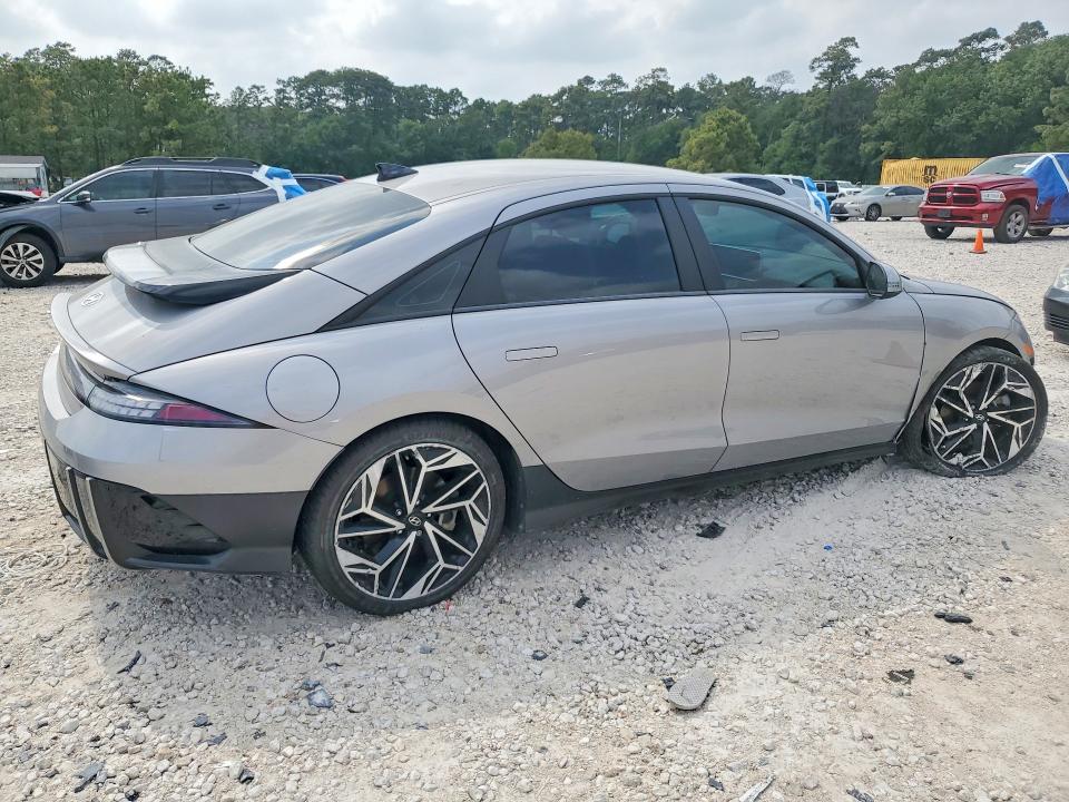 2024 Hyundai Ioniq 6 VIN KMHM34AC5RA066653 COPART salvage auction — SIDE, Tx - Certificate Of Title, sold $14,500 on 2026-07-07 (photo 3)