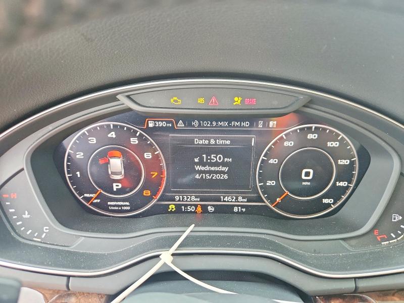 2018 Audi Q5 VIN WA1BNAFY0J2034310 COPART salvage auction — ALL OVER, Tx - Salvage Vehicle Title, sold $5,100 on 2026-07-09 (photo 9)