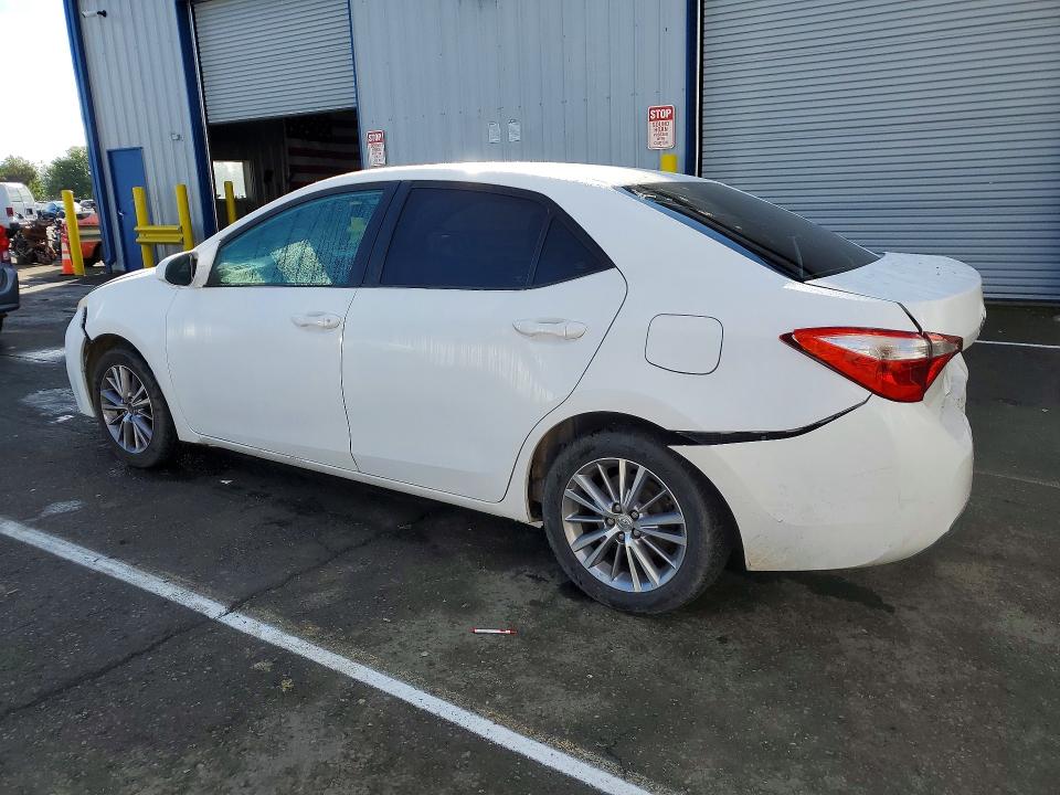 2014 Toyota Corolla VIN 5YFBURHE2EP069500 COPART salvage auction — REAR END, Ca - Salvage Certificate, sold $2,500 on 2026-07-10 (photo 2)