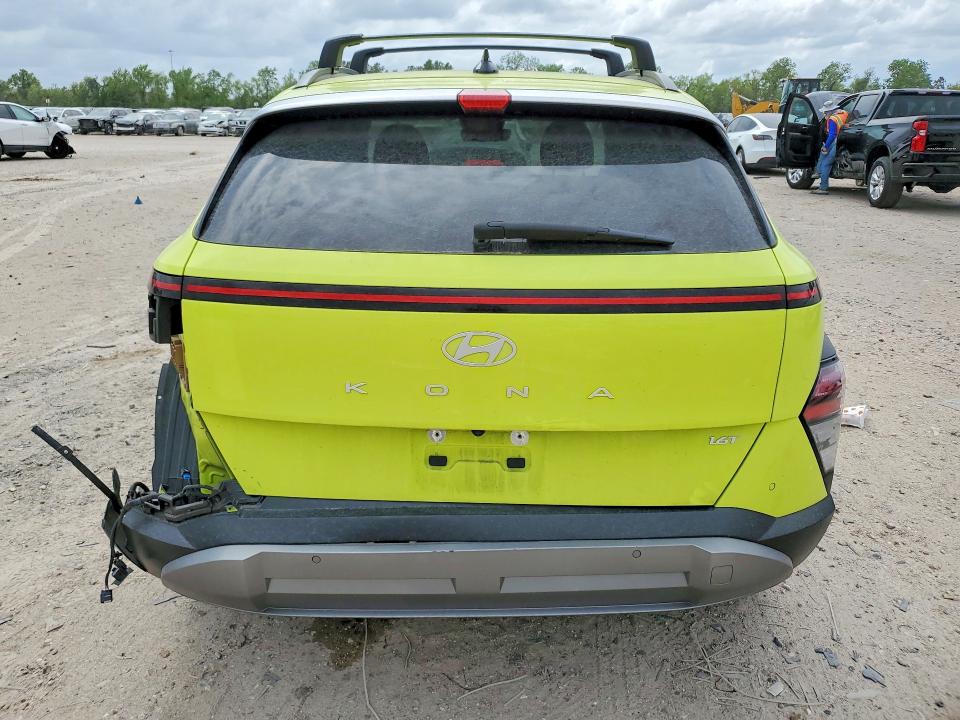 2024 Hyundai Kona VIN KM8HE3A3XRU157082 COPART salvage auction — ALL OVER, Tx - Salvage Vehicle Title, sold $6,400 on 2026-07-21 (photo 6)