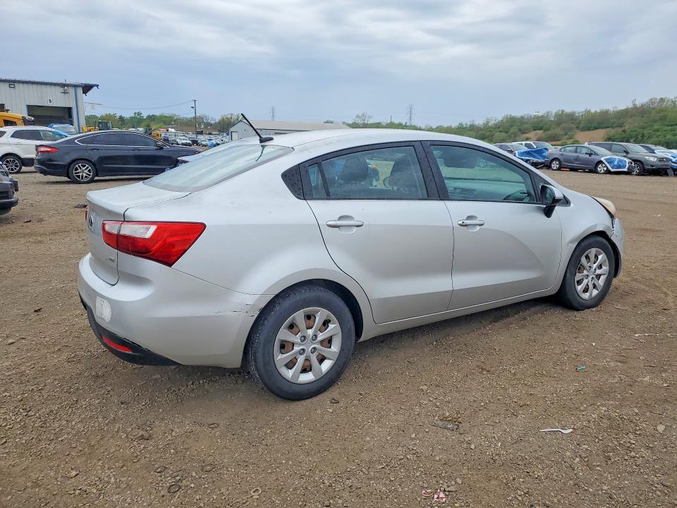 2014 Kia Rio VIN KNADM4A33E6416132 COPART salvage auction — FRONT END, Wy - Certificate Of Title, sold $750 on 2026-07-10 (photo 3)