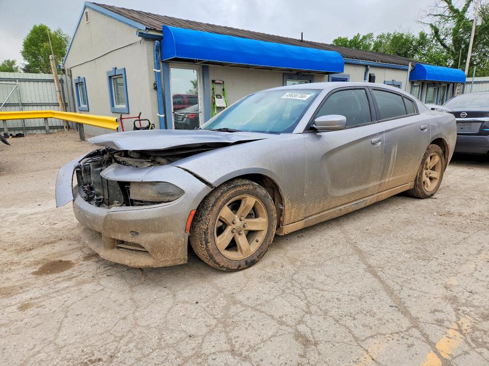 2015 Dodge Charger VIN 2C3CDXBG3FH725895 COPART salvage auction — FRONT END, Ok - Cert Of Title-Salvage, sold $2,250 on 2026-07-28 (photo 1)