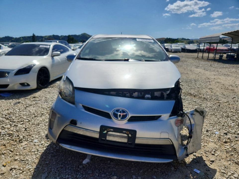 2012 Toyota Prius plug-in VIN JTDKN3DP3C3030521 COPART salvage auction — FRONT END, CA - SALVAGE CERTIFICATE, sold $3,900 on 2026-07-28 (photo 5)