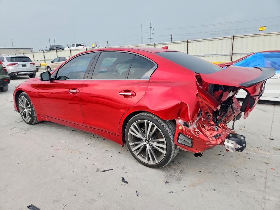 2023 Infiniti Q50 VIN JN1EV7CP8PM510966 COPART salvage auction — REAR END, Tx - Salvage Vehicle Title, sold $8,900 on 2026-07-24 (photo 2)