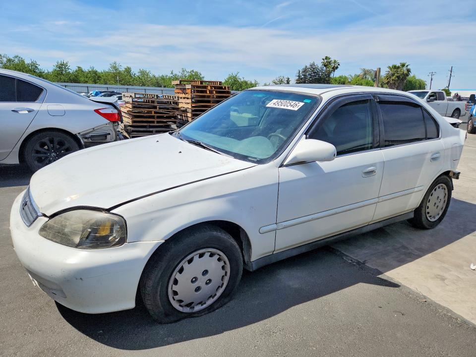 2000 Honda Civic VIN JHMEJ8649YS000637 COPART salvage auction — REAR END, CA - SALVAGE CERTIFICATE, sold $500 on 2026-07-16 (photo 1)