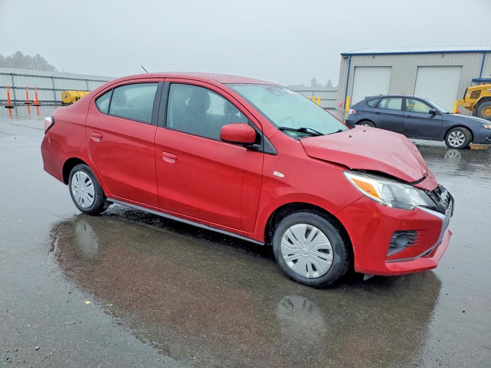 2021 Mitsubishi Mirage VIN ML32FUFJ3MHF01010 COPART salvage auction — FRONT END, ID - SALVAGE CERTIFICATE OF TITLE, sold $2,050 on 2026-07-24 (photo 4)