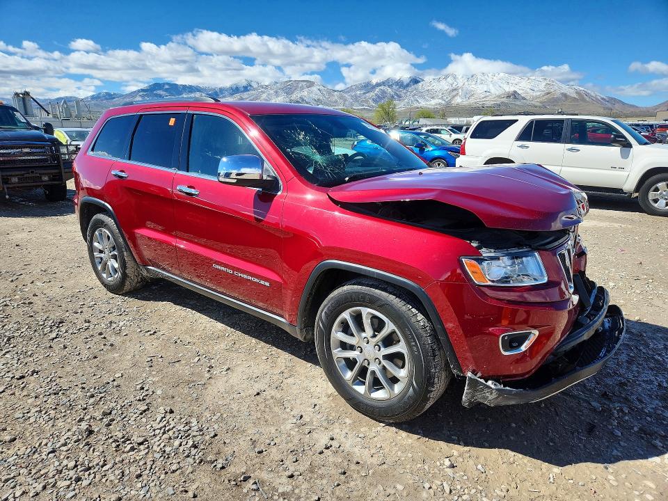2014 Jeep Cherokee VIN 1C4RJFBG5EC350182 COPART salvage auction — FRONT END, Ut - Salvage Certificate, sold $2,300 on 2026-07-31 (photo 4)