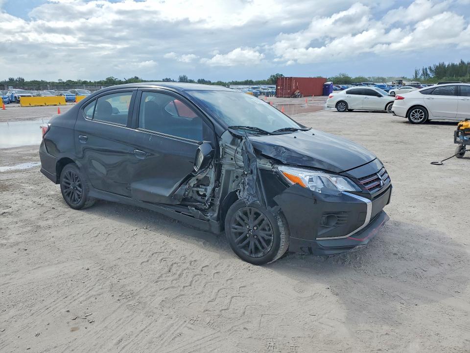 2024 Mitsubishi Mirage VIN ML32FUFJ5RHF14039 COPART salvage auction — FRONT END, Salvage Title, sold $3,150 on 2026-07-22 (photo 4)