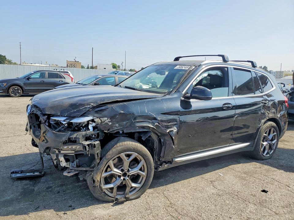 2021 BMW VIN 5UXTY5C00M9G76711 COPART salvage auction — FRONT END, Ca - Salvage Certificate, sold $3,450 on 2026-07-02 (photo 1)